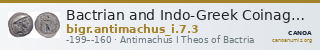 Bactrian and Indo-Greek Coinage Antimachus I 7.3 — CANOA