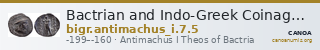 Bactrian and Indo-Greek Coinage Antimachus I 7.5 — CANOA