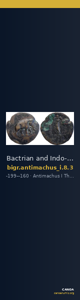 Bactrian and Indo-Greek Coinage Antimachus I 8.3 — CANOA