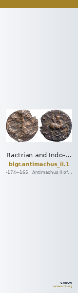 Bactrian and Indo-Greek Coinage Antimachus II 1 — CANOA