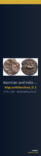 Bactrian and Indo-Greek Coinage Antimachus II 1 — CANOA