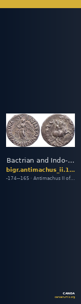 Bactrian and Indo-Greek Coinage Antimachus II 1.3 — CANOA
