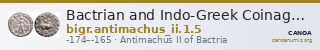 Bactrian and Indo-Greek Coinage Antimachus II 1.5 — CANOA