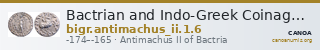 Bactrian and Indo-Greek Coinage Antimachus II 1.6 — CANOA