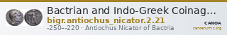 Bactrian and Indo-Greek Coinage Antiochus Nicator 2.21 — CANOA