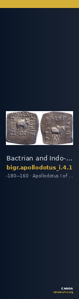 Bactrian and Indo-Greek Coinage Apollodotus I 4.1 — CANOA