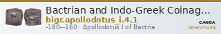 Bactrian and Indo-Greek Coinage Apollodotus I 4.1 — CANOA