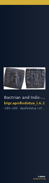 Bactrian and Indo-Greek Coinage Apollodotus I 6.1 — CANOA