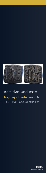 Bactrian and Indo-Greek Coinage Apollodotus I 6.11 — CANOA