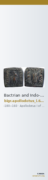Bactrian and Indo-Greek Coinage Apollodotus I 6.13 — CANOA