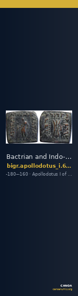 Bactrian and Indo-Greek Coinage Apollodotus I 6.13 — CANOA