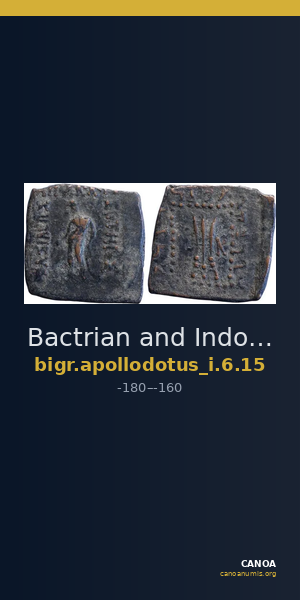 Bactrian and Indo-Greek Coinage Apollodotus I 6.15 — CANOA