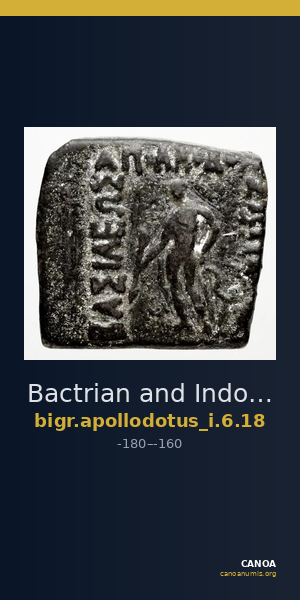 Bactrian and Indo-Greek Coinage Apollodotus I 6.18 — CANOA