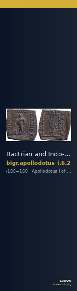 Bactrian and Indo-Greek Coinage Apollodotus I 6.2 — CANOA