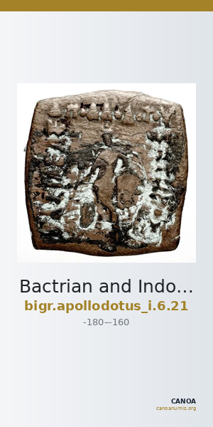 Bactrian and Indo-Greek Coinage Apollodotus I 6.21 — CANOA