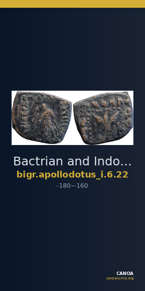 Bactrian and Indo-Greek Coinage Apollodotus I 6.22 — CANOA
