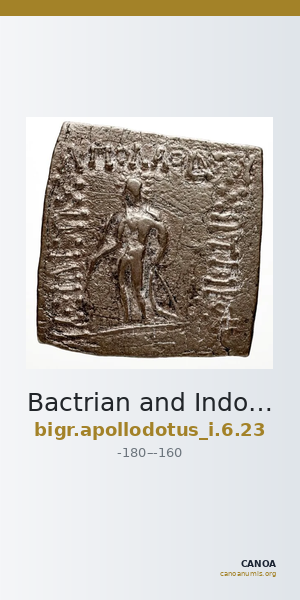 Bactrian and Indo-Greek Coinage Apollodotus I 6.23 — CANOA