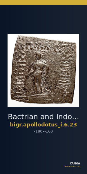 Bactrian and Indo-Greek Coinage Apollodotus I 6.23 — CANOA