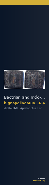 Bactrian and Indo-Greek Coinage Apollodotus I 6.4 — CANOA