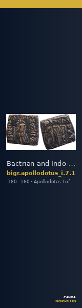 Bactrian and Indo-Greek Coinage Apollodotus I 7.1 — CANOA