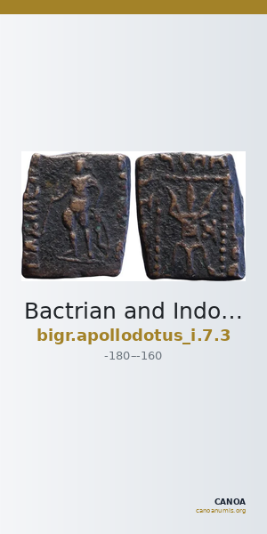 Bactrian and Indo-Greek Coinage Apollodotus I 7.3 — CANOA