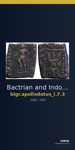Bactrian and Indo-Greek Coinage Apollodotus I 7.3 — CANOA