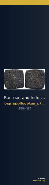 Bactrian and Indo-Greek Coinage Apollodotus I 7.4A — CANOA