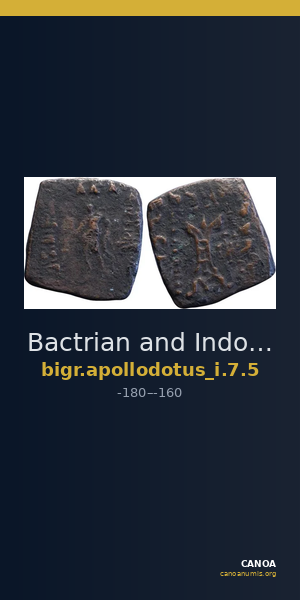 Bactrian and Indo-Greek Coinage Apollodotus I 7.5 — CANOA