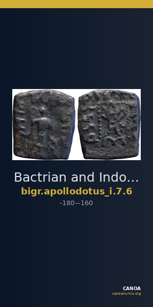 Bactrian and Indo-Greek Coinage Apollodotus I 7.6 — CANOA