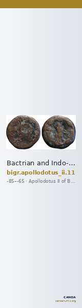 Bactrian and Indo-Greek Coinage Apollodotus II 11 — CANOA