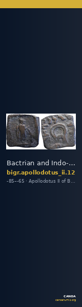 Bactrian and Indo-Greek Coinage Apollodotus II 12 — CANOA