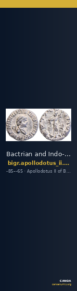 Bactrian and Indo-Greek Coinage Apollodotus II 1.3 — CANOA