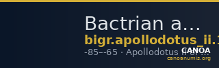Bactrian and Indo-Greek Coinage Apollodotus II 13.2 — CANOA