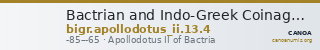 Bactrian and Indo-Greek Coinage Apollodotus II 13.4 — CANOA