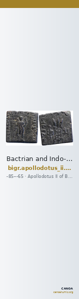 Bactrian and Indo-Greek Coinage Apollodotus II 14.1 — CANOA