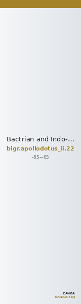 Bactrian and Indo-Greek Coinage Apollodotus II 22 — CANOA