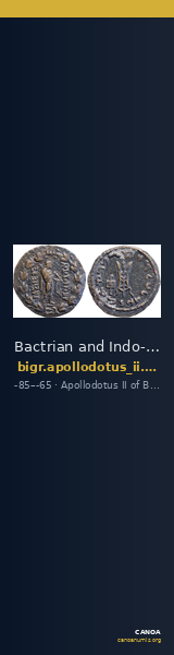 Bactrian and Indo-Greek Coinage Apollodotus II 5.1 — CANOA