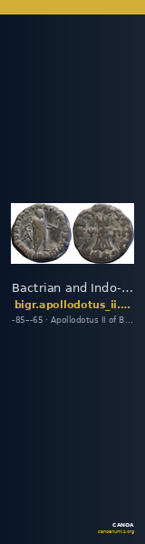 Bactrian and Indo-Greek Coinage Apollodotus II 6.1 — CANOA
