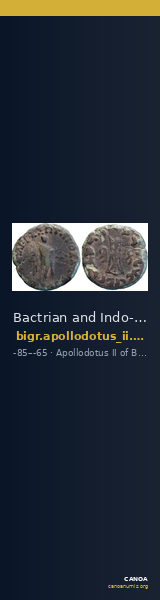 Bactrian and Indo-Greek Coinage Apollodotus II 6.3 — CANOA