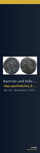 Bactrian and Indo-Greek Coinage Apollodotus II 6.7 — CANOA