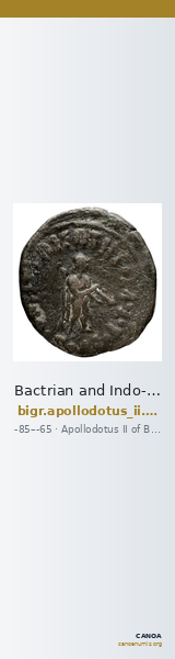 Bactrian and Indo-Greek Coinage Apollodotus II 6.8 — CANOA