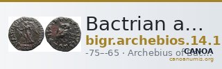 Bactrian and Indo-Greek Coinage Archebios 14.1 — CANOA