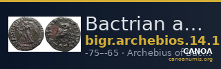 Bactrian and Indo-Greek Coinage Archebios 14.1 — CANOA