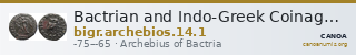 Bactrian and Indo-Greek Coinage Archebios 14.1 — CANOA