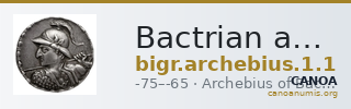 Bactrian and Indo-Greek Coinage Archebius 1.1 — CANOA