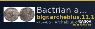 Bactrian and Indo-Greek Coinage Archebius 11.1 — CANOA