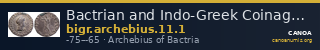 Bactrian and Indo-Greek Coinage Archebius 11.1 — CANOA