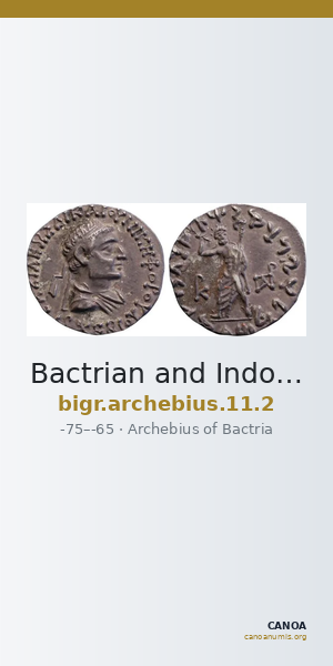 Bactrian and Indo-Greek Coinage Archebius 11.2 — CANOA