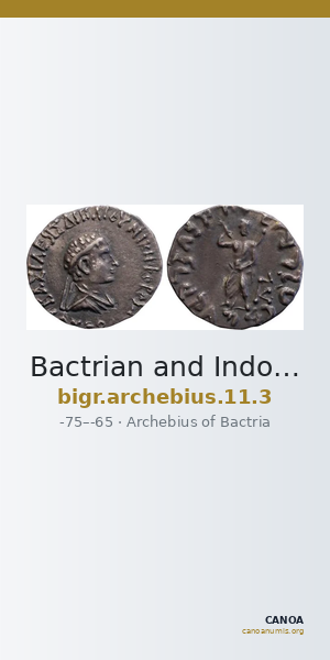 Bactrian and Indo-Greek Coinage Archebius 11.3 — CANOA