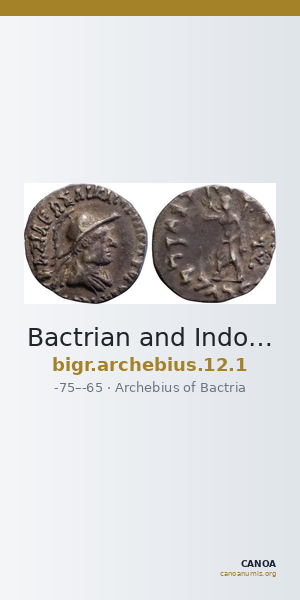 Bactrian and Indo-Greek Coinage Archebius 12.1 — CANOA